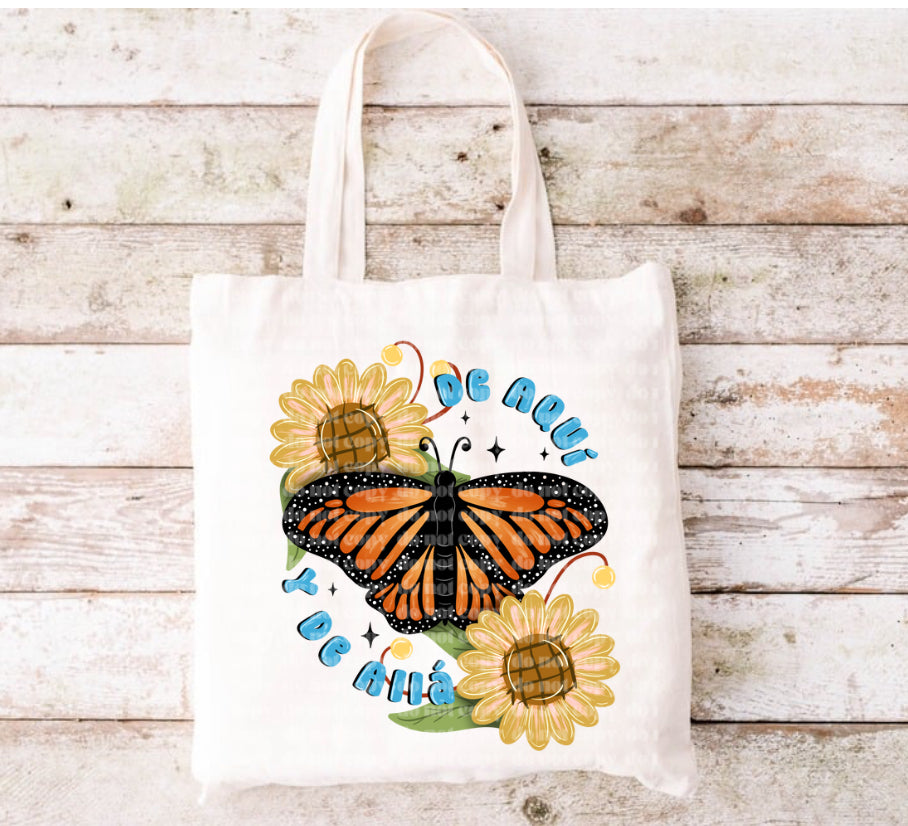 De aqui y de allá Tote Bag
