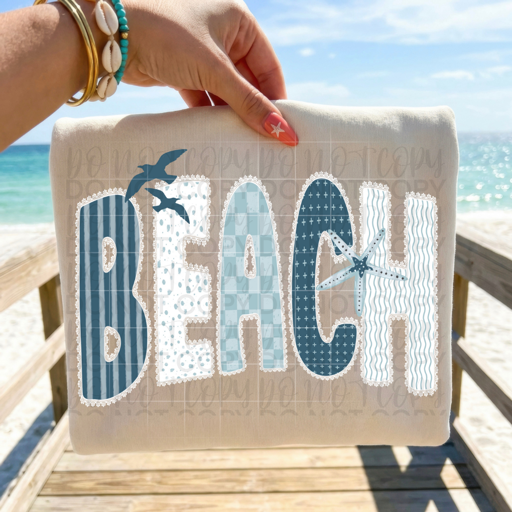Beach Lace Pattern DTF