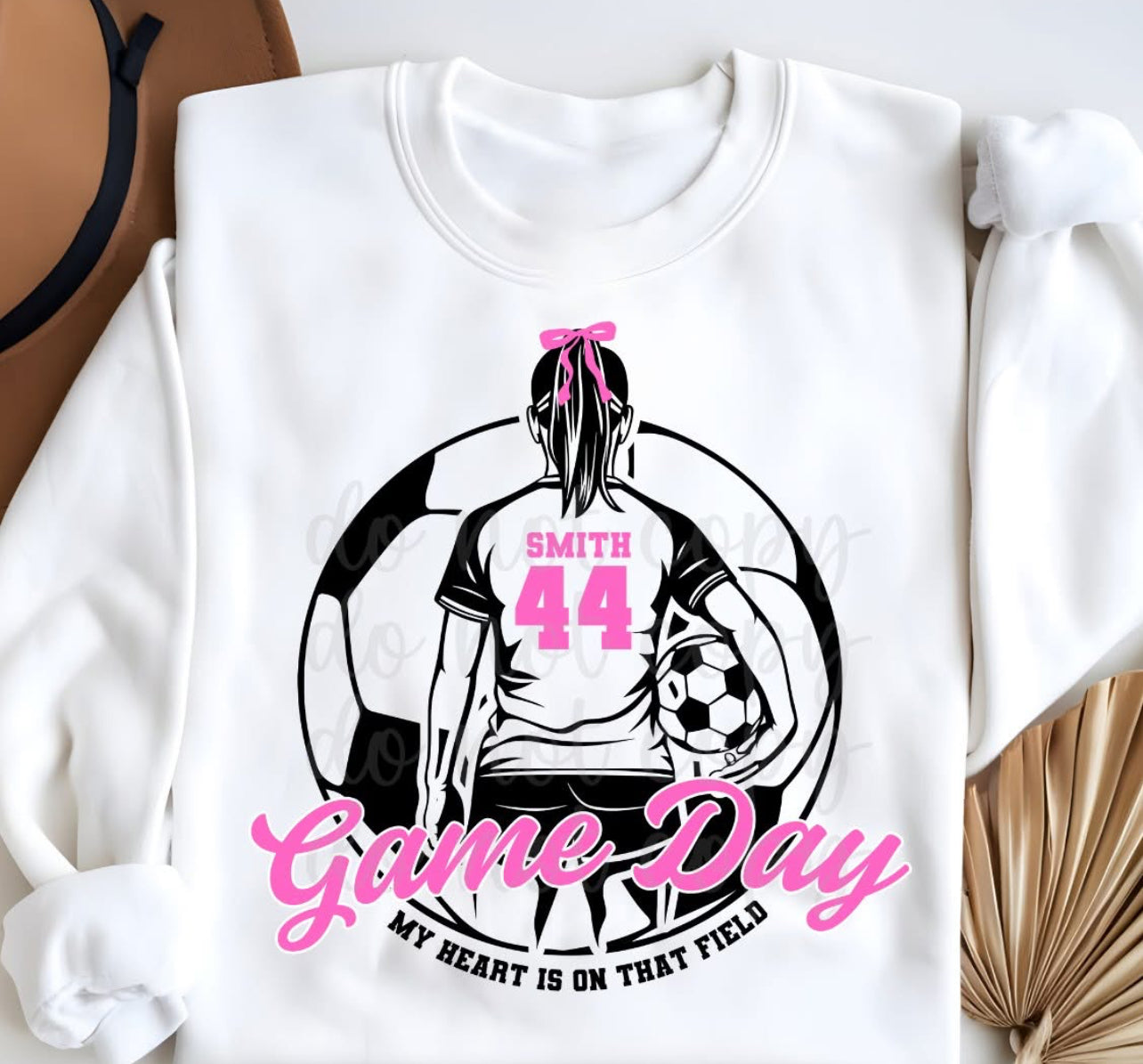 Personalized Game Day Girl Soccer DTF (Read Description)