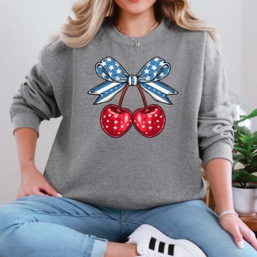 Coquette Patriotic Cherries DTF