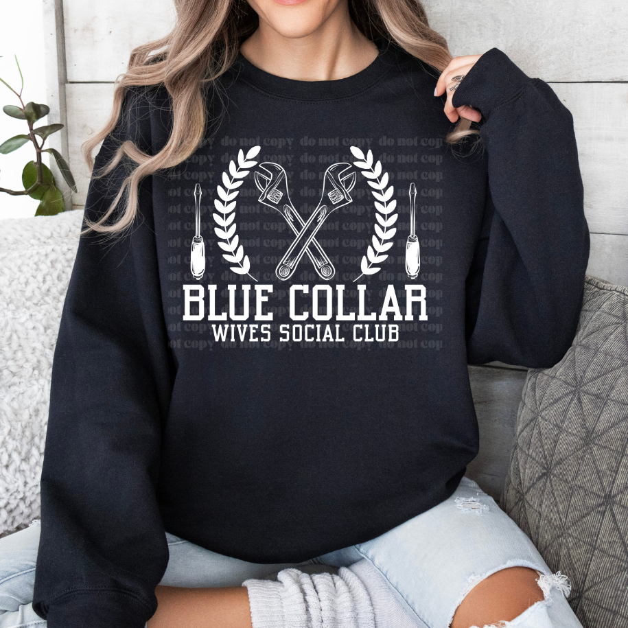 Blue Collar Wife Social Club DTF