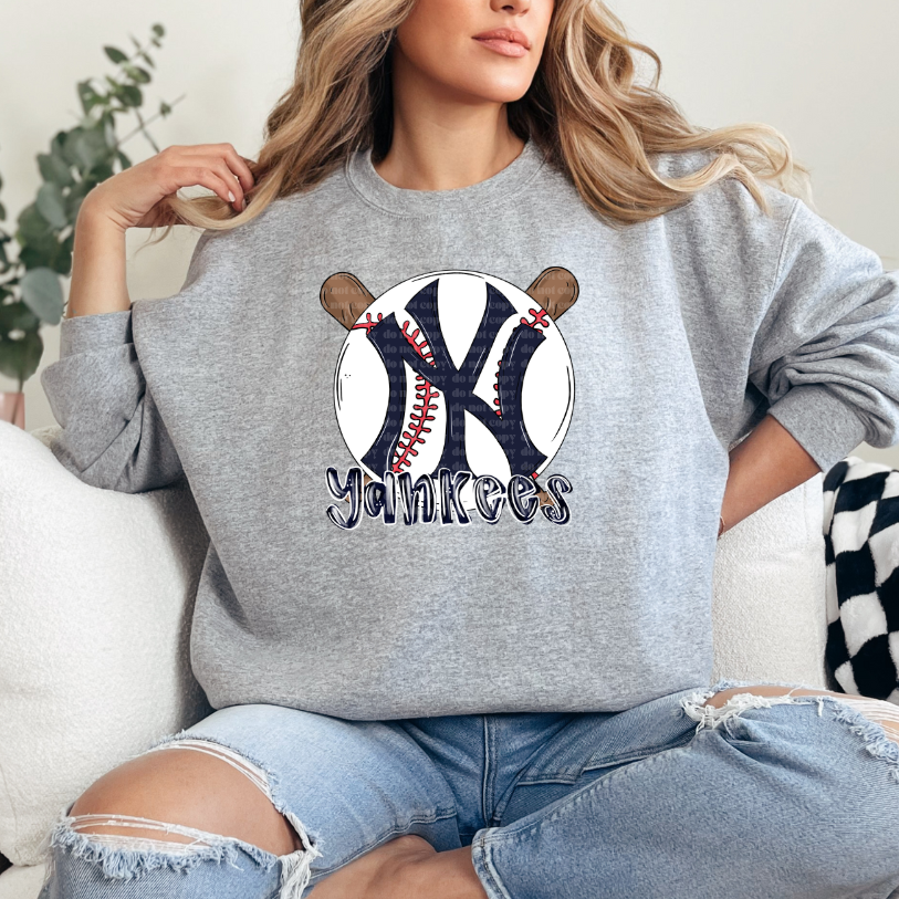 NY_Y Baseball Bat DTF