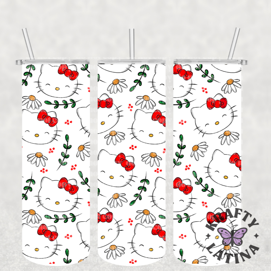 Red Bows & Daisies Tumbler