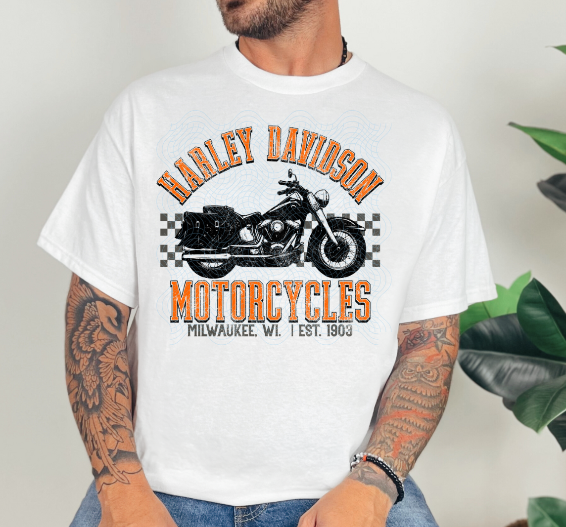 HD Bike (Orange) DTF