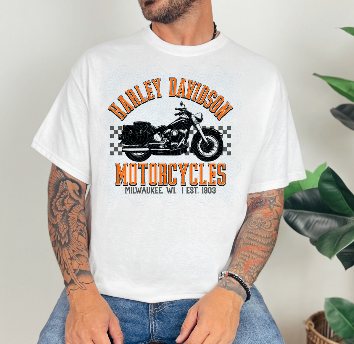 HD Bike (Orange) DTF