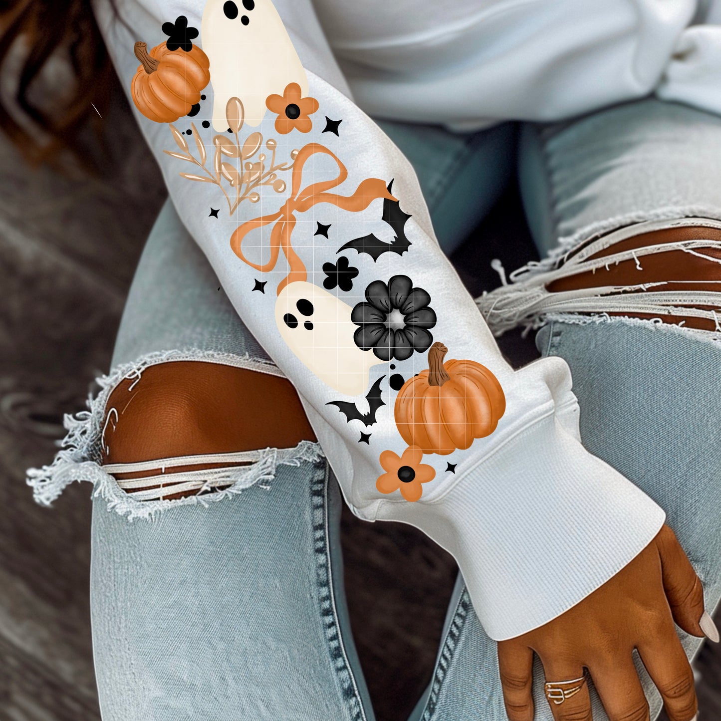 Fall Ghost Frame Sleeve DTF (Set of 2)