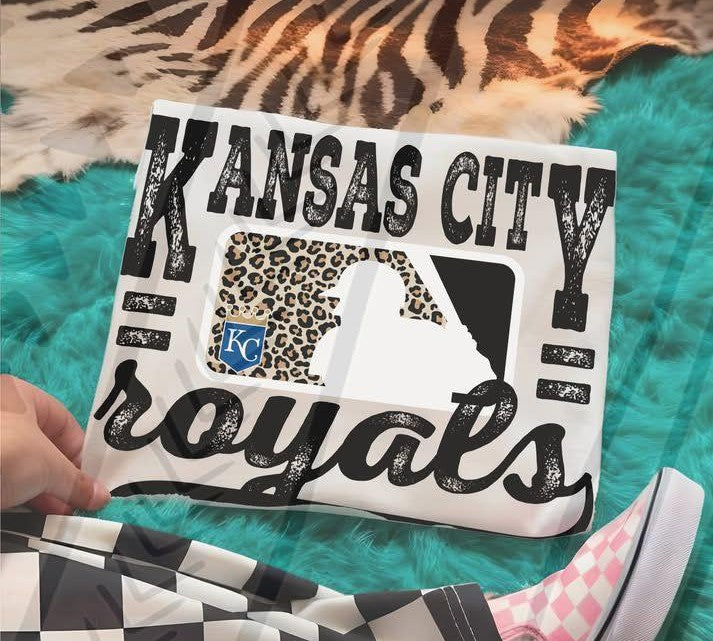 Kansas Leopard Baseball DTF