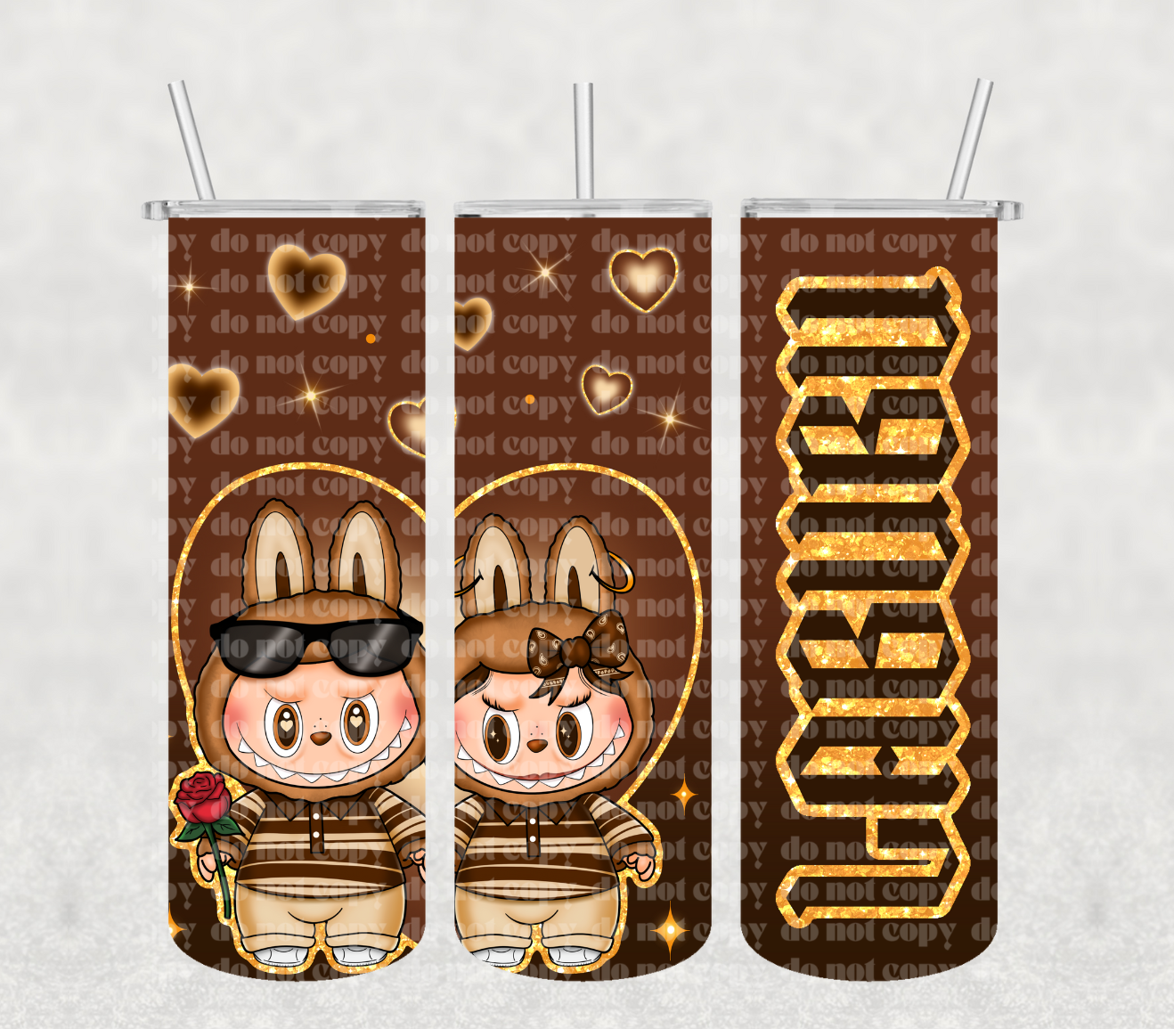 Chicano Monster Couple Tumbler