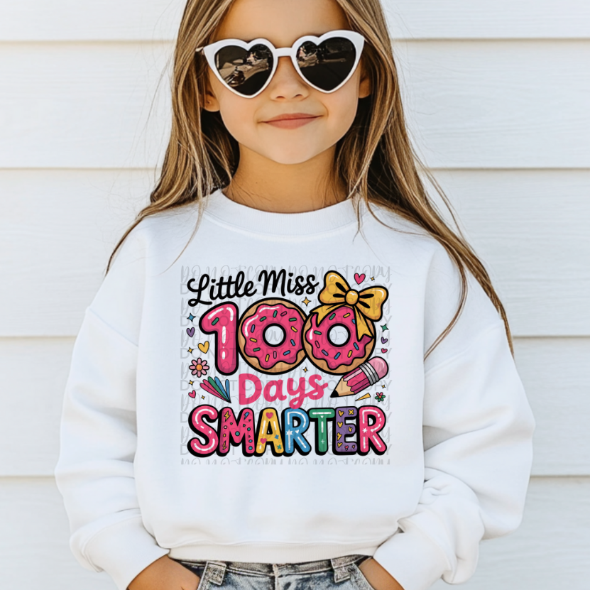 Little Miss 100 Days Smarter DTF