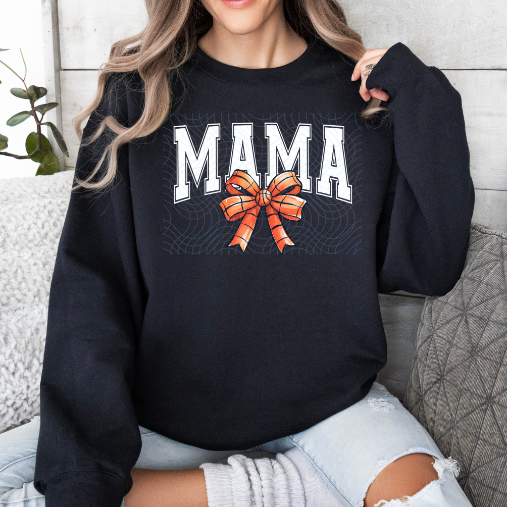Mama Basketball Bow DTF