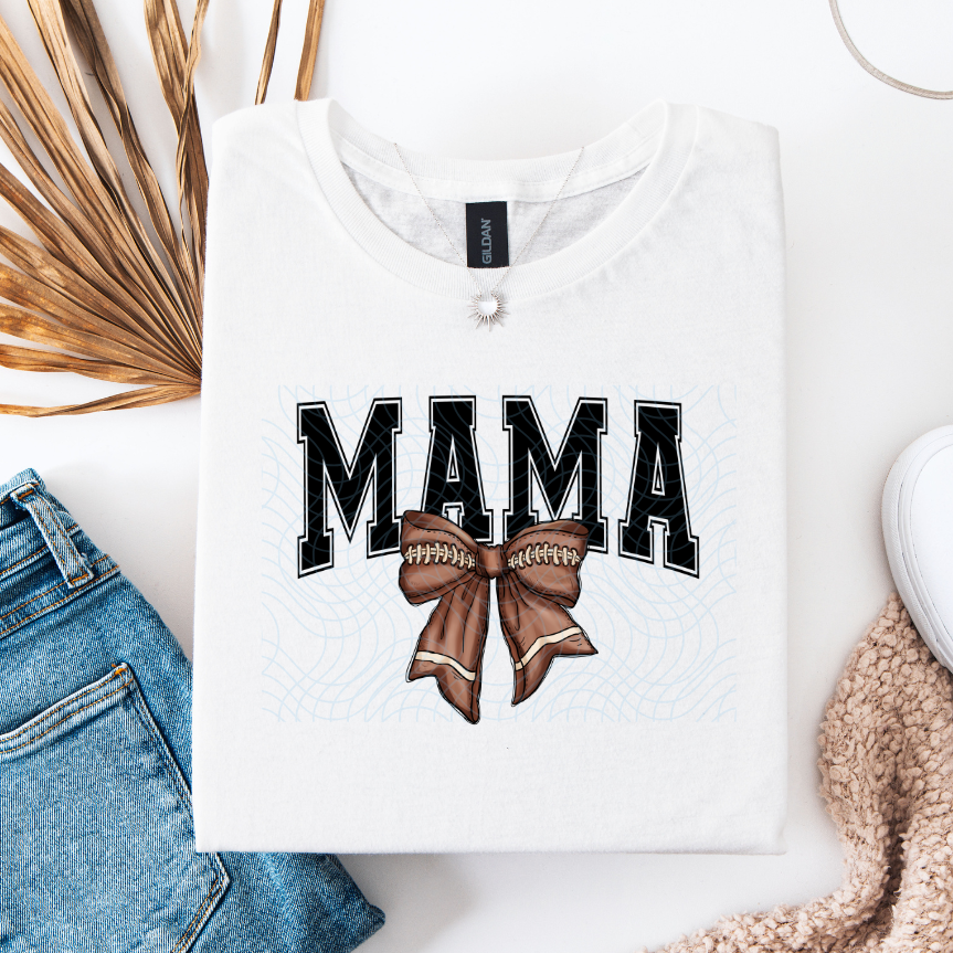 Mama Football Bow DTF