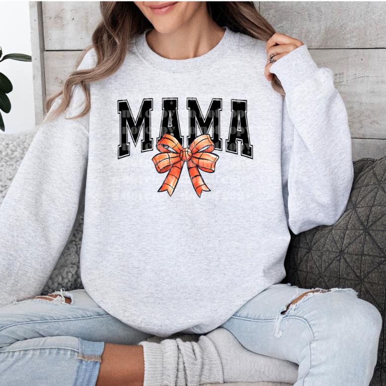 Mama Basketball Bow DTF