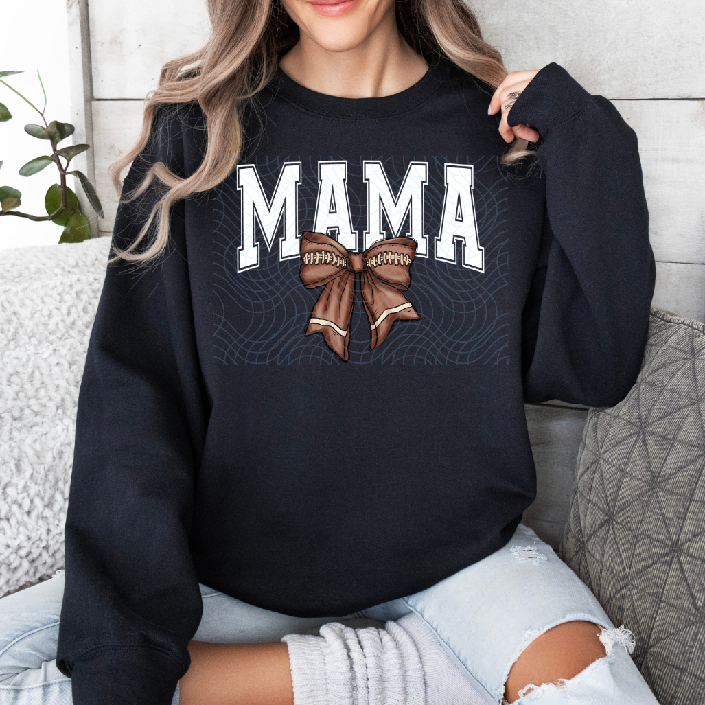 Mama Football Bow DTF