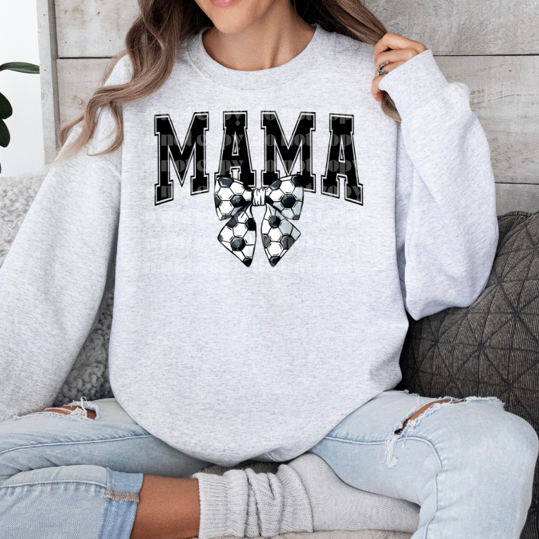 Mama Soccer Bow DTF