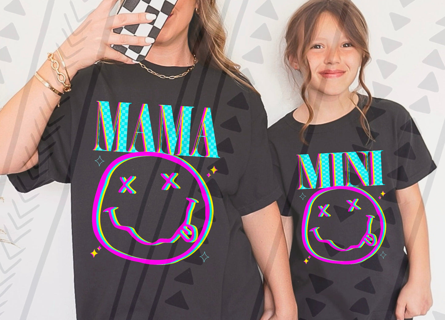 Mama & Mini Face DTF