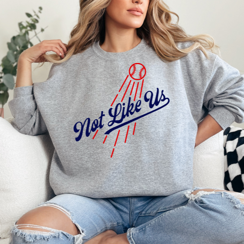 Not Like Us Cursive DTF