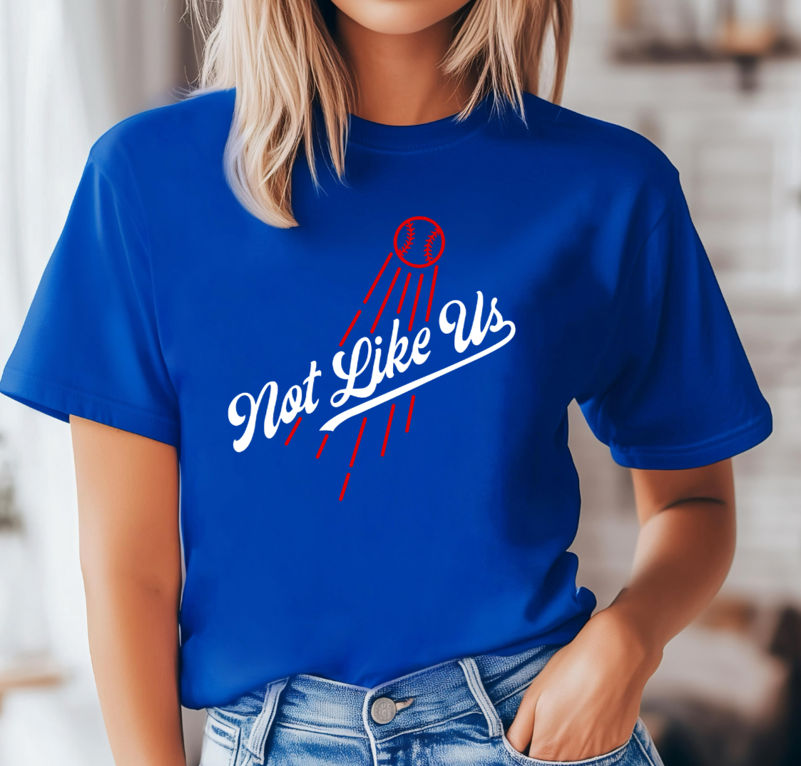 Not Like Us Cursive DTF