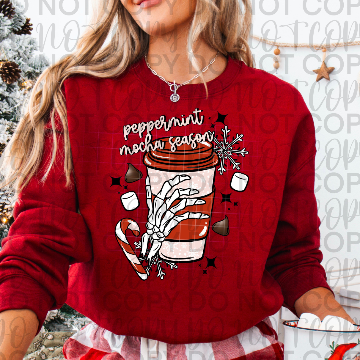 Skelly Peppermint Mocha Season DTF