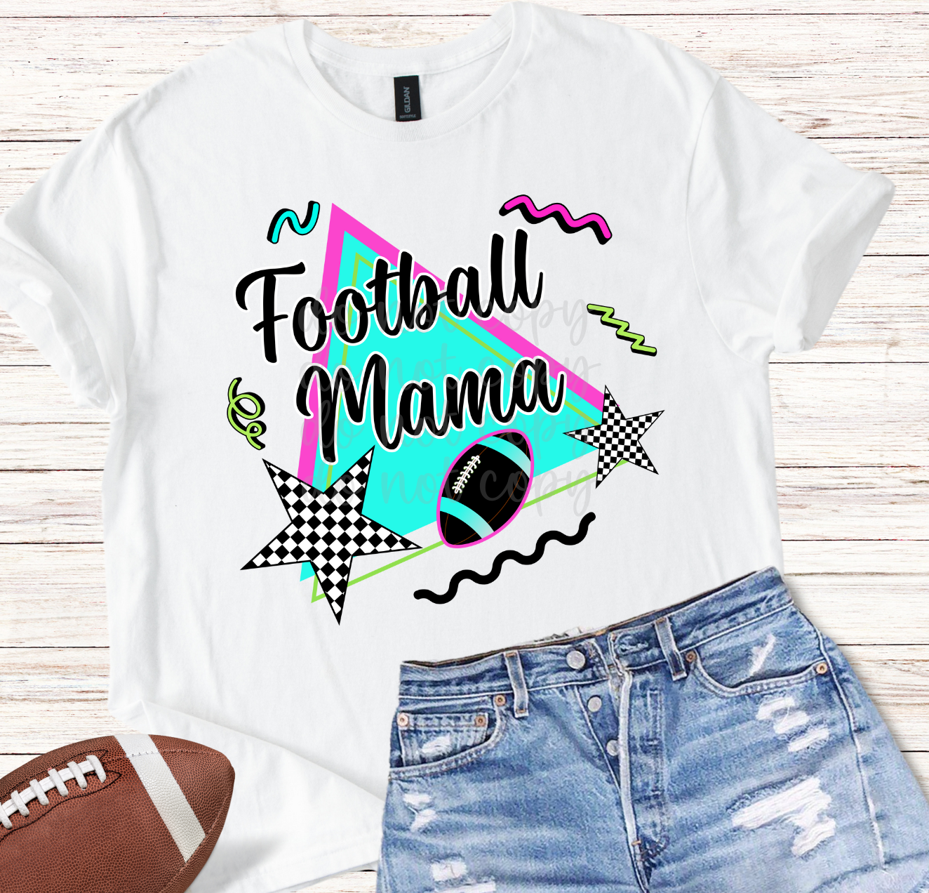 Retro Football Mama DTF