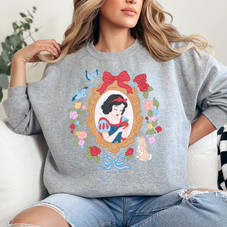 S.W Floral Bow Frame DTF