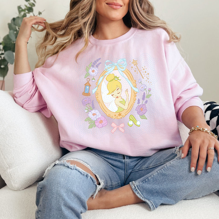 Tin. Floral Bow Frame DTF