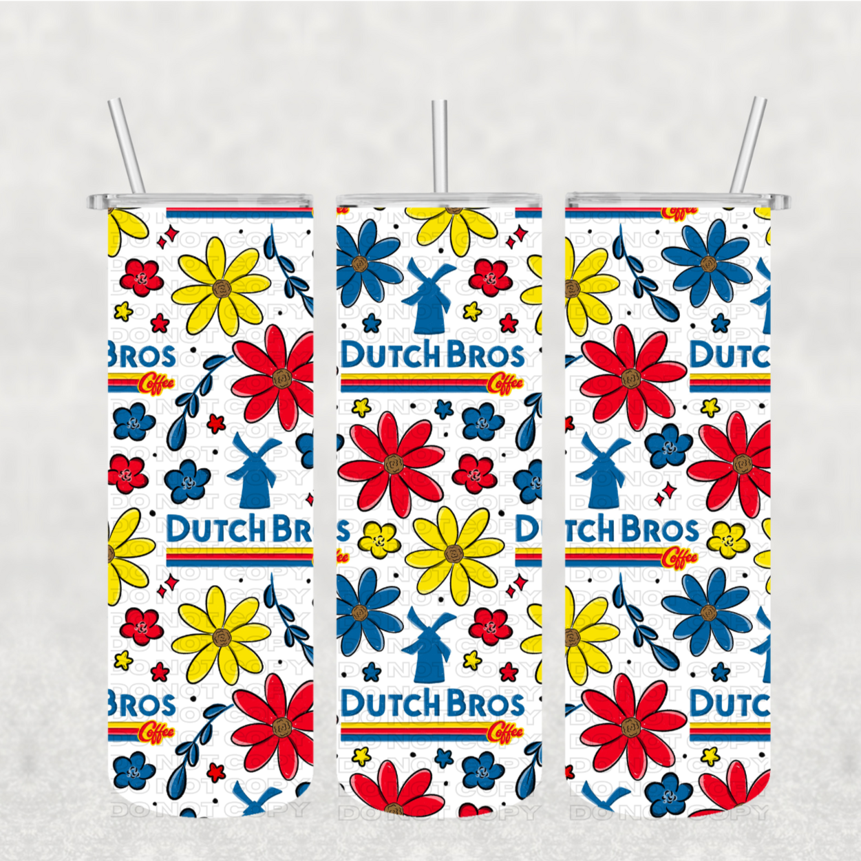 DB Coffee Floral Tumbler