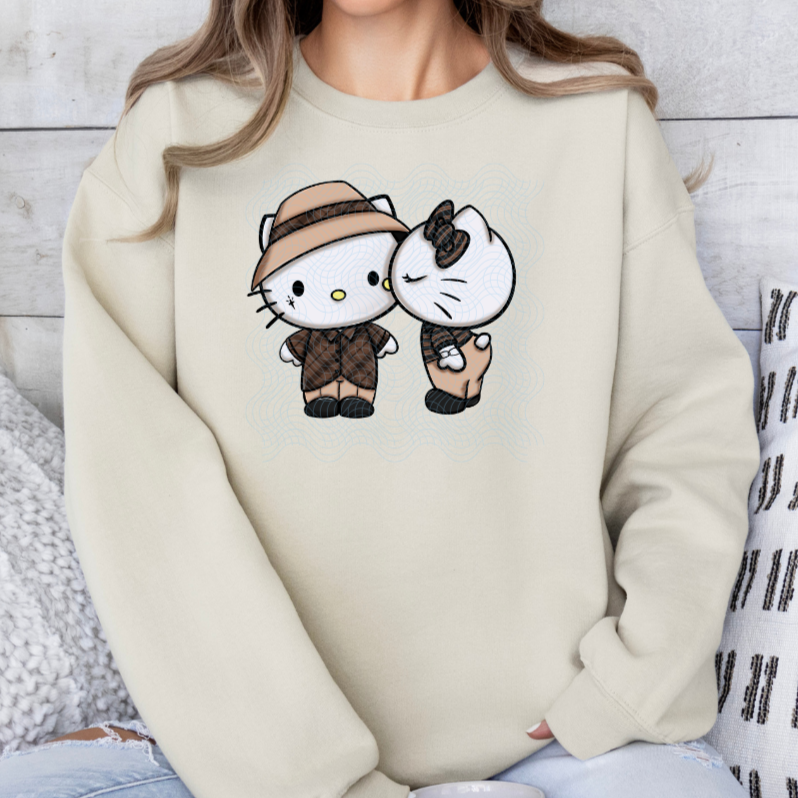 Brown Love Couple DTF