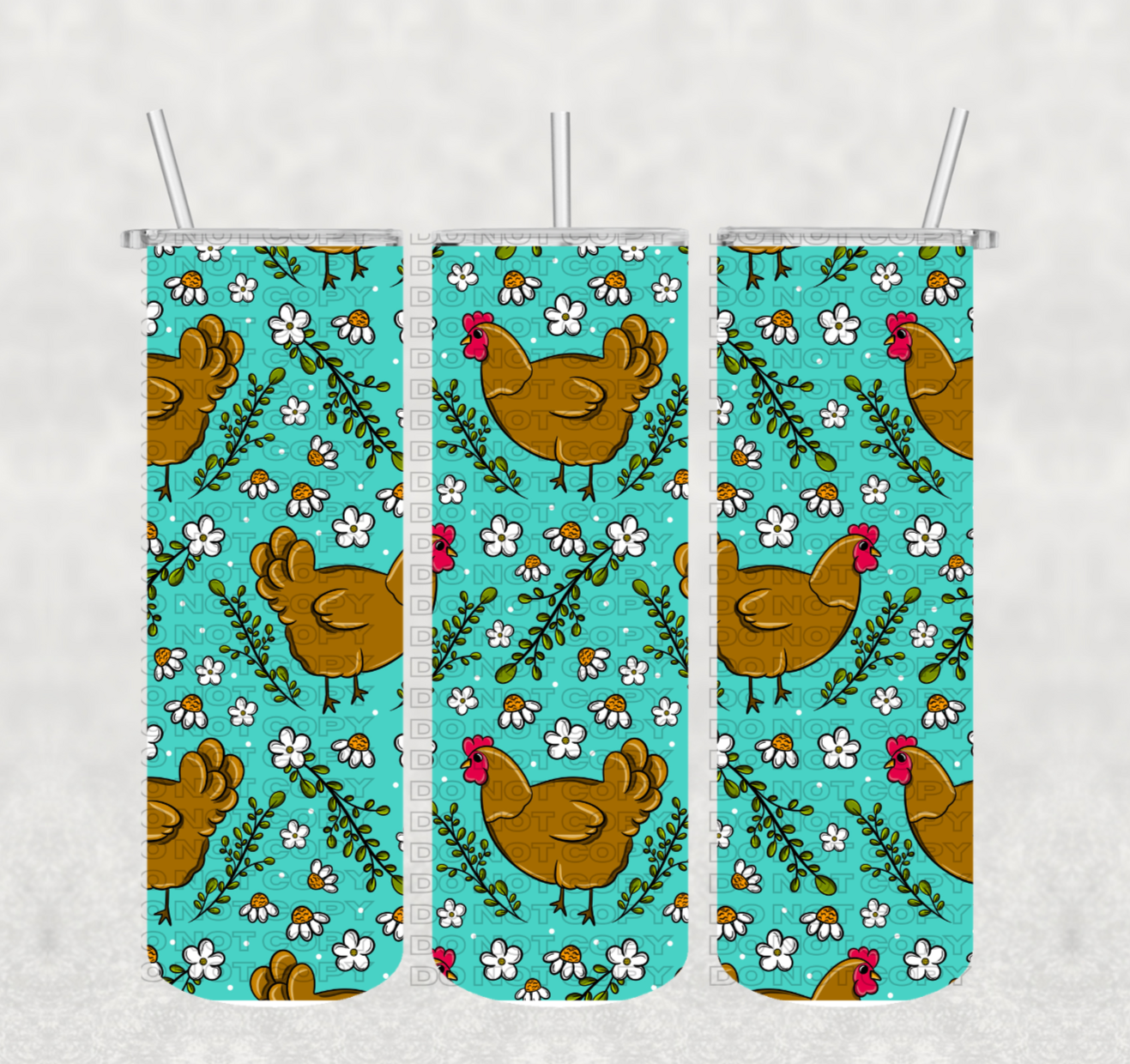 Chicks and Daisies Tumbler