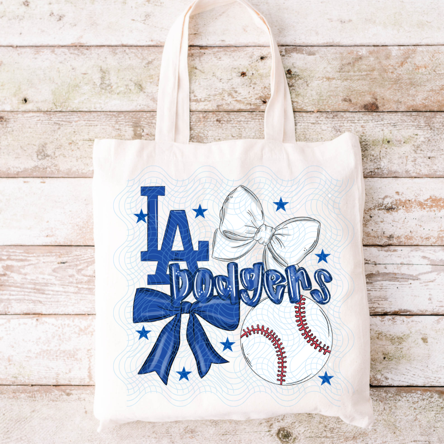 Coquette Baseball Team Tote Bag (Pick your team)