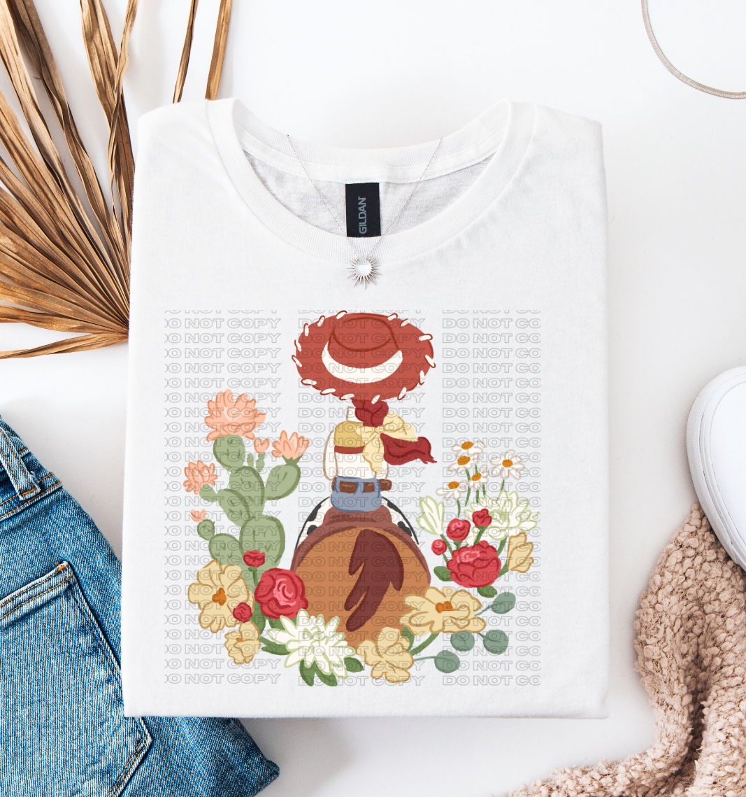 Western Floral Girl DTF