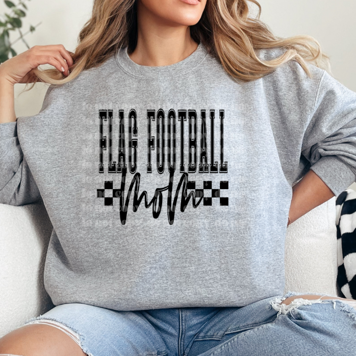 Checkered Flag Football Mom DTF