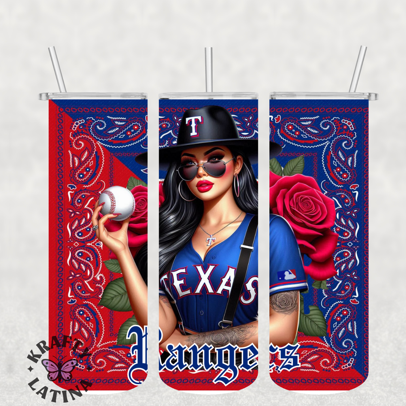 Chicana Baseball Tumbler (Choose Your Team)