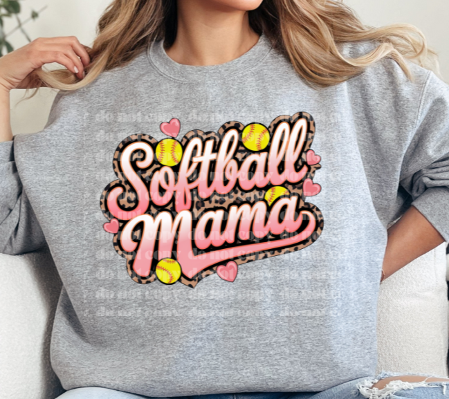 Softball Mama Cheetah DTF