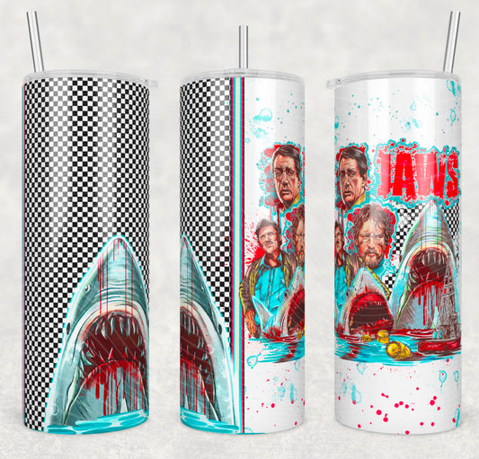 Retro Shark Tumbler