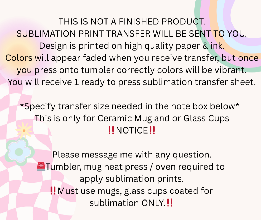 Custom Sublimation Mug | Glass Cup Print