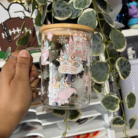 Magical_Pups 17oz Glass Cup