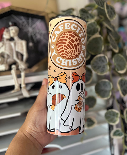 Cafecito y Chisme Ghosties Tumbler