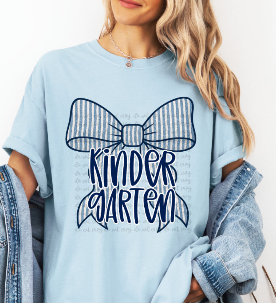 Kindergarten Bow DTF