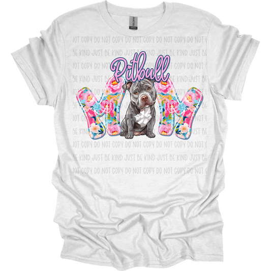 Pitbull Mom (Grey) DTF