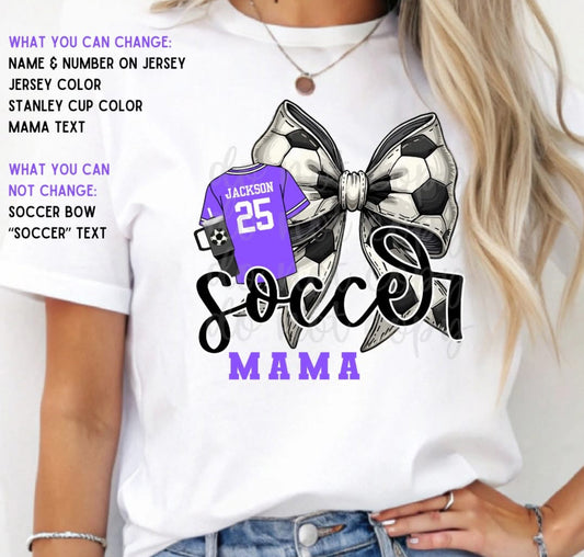 Personalized Soccer Mama DTF (Read Description)
