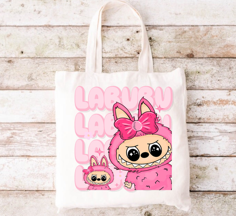 Pink Monster Tote Bag