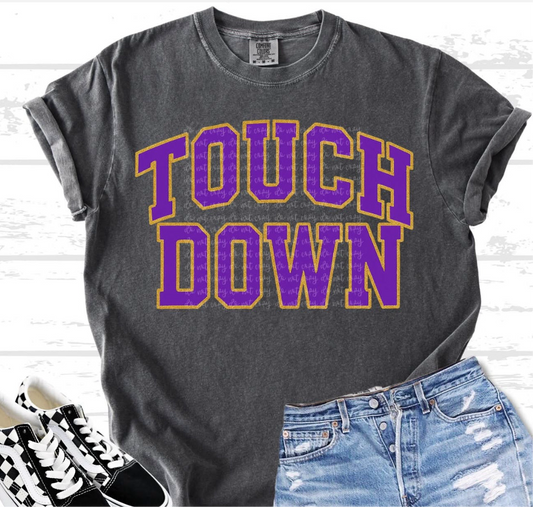 Purple Touchdown DTF