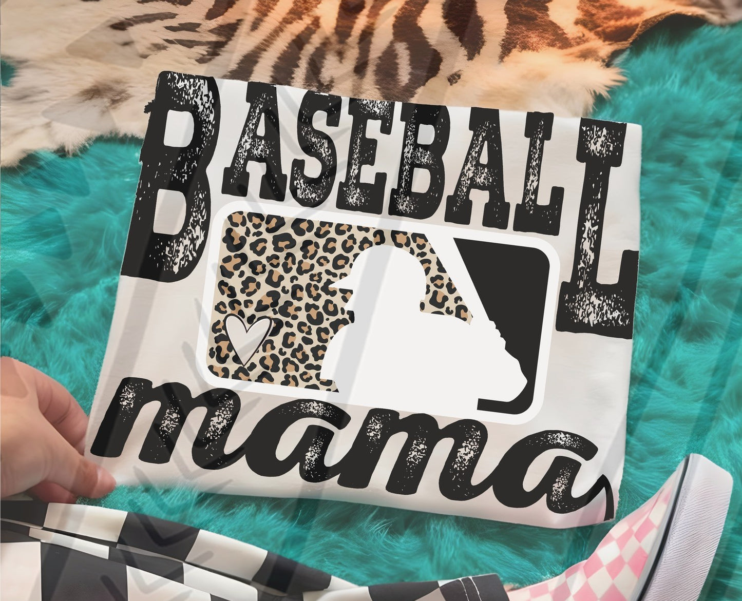 Baseball Leopard Mama DTF