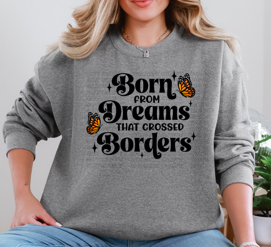Dreams that Crossed Borders (Black) DTF