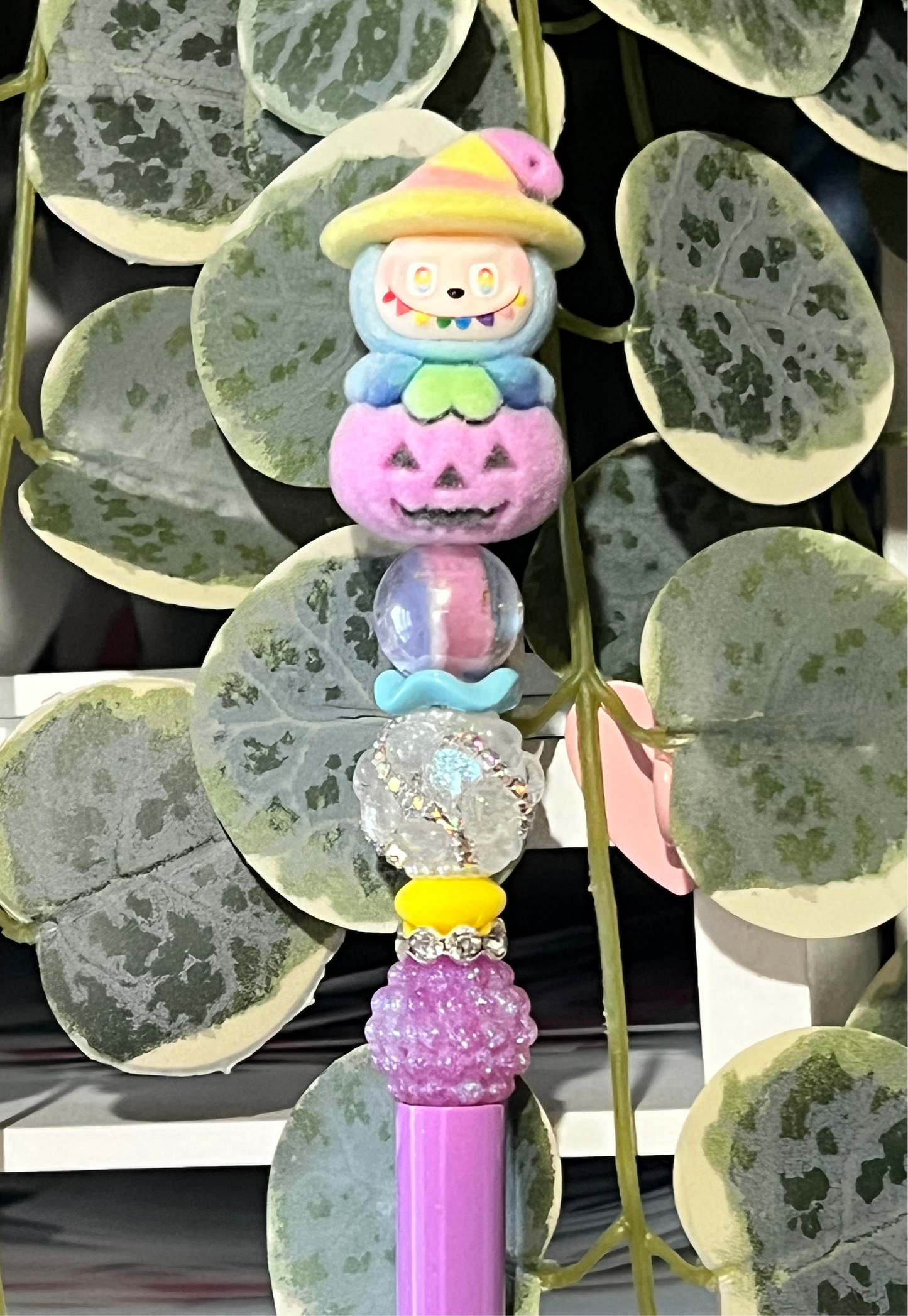 PUMPKIN BUBU PRE-MADE BEADED PEN