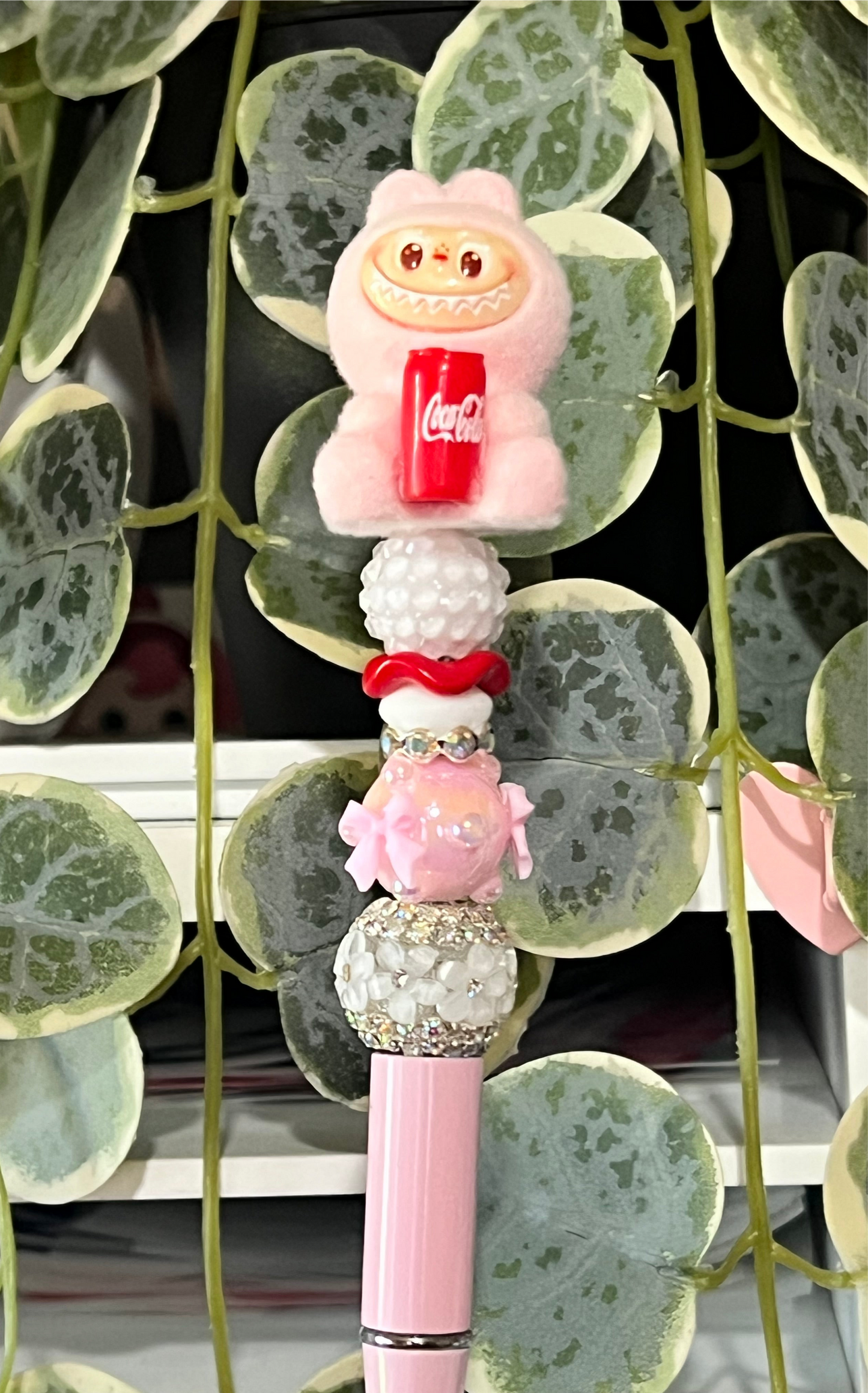 PINK BUBU PRE-MADE BEADED PEN