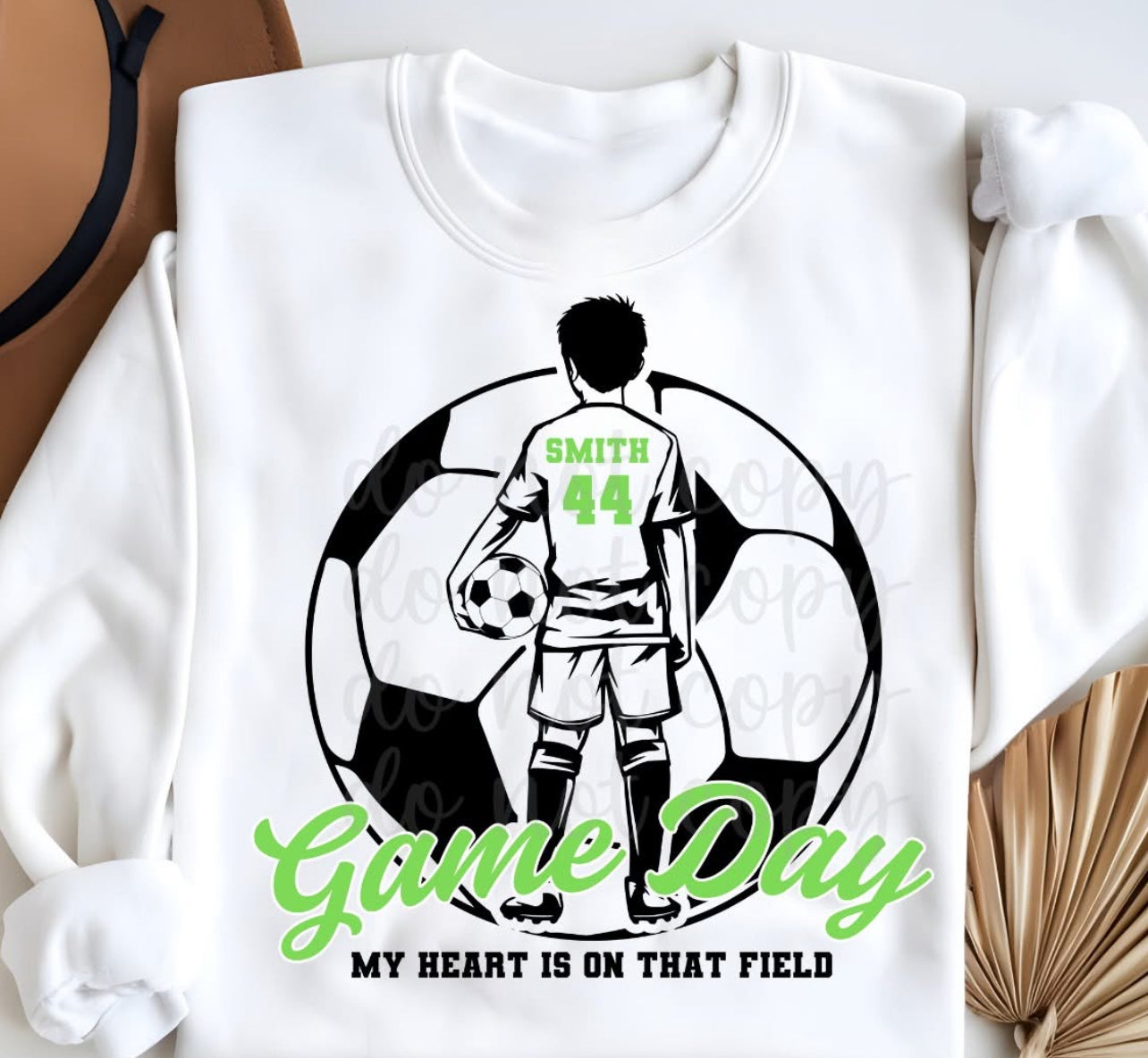Personalized Game Day Boy Soccer DTF (Read Description)