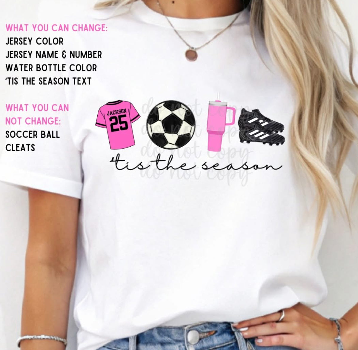 Personalized Tis The Season Soccer DTF (Read Description)
