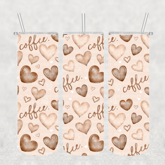 Coffee Hearts Tumbler