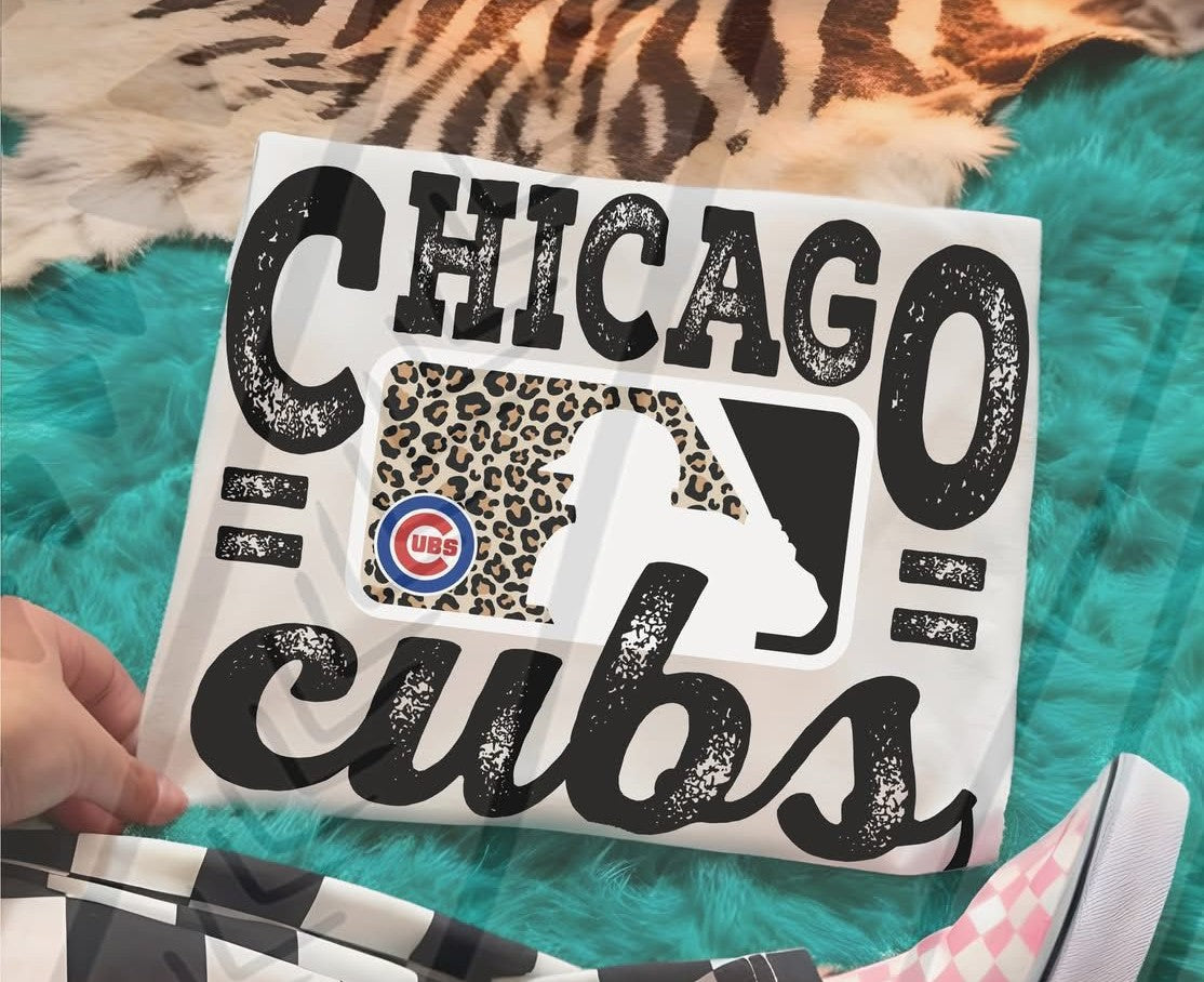 Chicago Leopard Baseball DTF